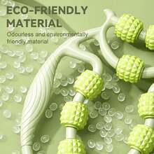 1 Massaggiatore ad anello, Rullo in PP per massaggio alle gambe, Attrezzatura per il rilassamento, Morsetto per gambe da yoga per il sollievo muscolare, Attrezzatura fitness per il massaggio e il rilassamento, Morsetto circolare per gambe con 12 ruote, Rullo massaggiatore per punti di attivazione, Attrezzatura per il massaggio, il rilassamento e l'allungamento muscolare