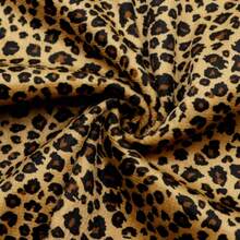 豹纹天鹅绒面料，63x19.68 英寸（160x50 厘米）绗缝预切工艺面料材料，适用于 DIY 手工项目、拼布缝纫、手工娃娃制作、礼品包装、包包钱包制作 - 多色 - 查看 10