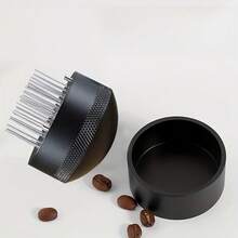 Rotary Coffee Powder Stirrer 51/53/58mm Stainless Steel Needle Tip, Break Clumps, Even Extraction, Coffee Accessory - Black - View 12