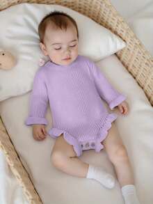 Newborn Baby Sweaters - Purple - View 4