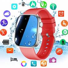 Men Women Sports Smart Watch, 1.85-Inch HD Screen, Wireless Call, Step/Calorie/Distance Counting, Information Reminder, Weather Forecast, Multiple Dial, Music Playback Control, Stopwatch, For Android/IOS Smartwatch - Rose Gold - View 13