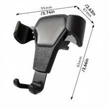 Gravity Car Phone Holder, Auto Air Vent Mount Cradle, ABS Material, Triangle Shape, Rotatable Device Mount Compatible With Vehicles, Navigation Support Bracket For Smartphones