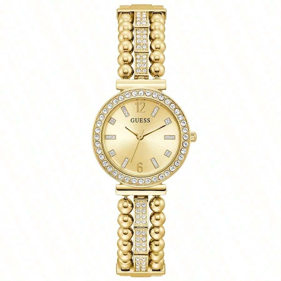 Guess Women's Quartz Watch, Stainless Steel, Elegant With Diamonds, Suitable For Daily Wear, GW0401L1/GW0401L2/GW0401L3, Suitable As Gift For Friends On Holidays