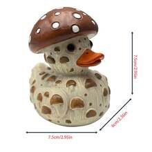 Whimsical Vegetable Duck Resin Craft - 蘑菇鴨A - 查看 6