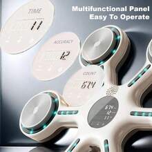 Boxing Music, máquina de boxeo de pared con Bluetooth recargable, equipo de entrenamiento interactivo, música motivacional, accesorios deportivos - Blanco - Ver 4