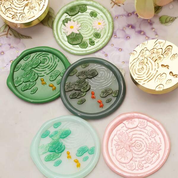 Teich Landschaftsserie Siegelstempel - perfekt für Liebesbriefe, Einladungen, Feiertags-Karten, Tagebücher, Scrapbooking, DIY Basteleien