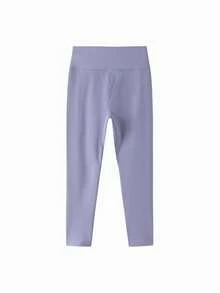 Balabala Tween Girl Autumn Leggings - Quick-Dry Slim Fit - Purple - View 6