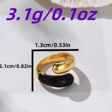 1 pieza Anillo versátil de moda minimalista y casual personalizado