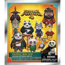 Universal 1PC Officially Licensed Mystery Bag Clip 3D Character Series Pendant Keychain Dragon Heroes Po And Mr. Ping Or Other Characters Random One For Halloween Christmas Anniversary Party Gifts To Best Friends Family Fans