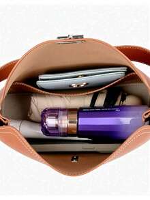 Damen Handtasche, kann als Handtasche oder Umhängetasche getragen werden, kissenförmige Tasche, T-Verschluss Umhängetasche, Hunderte von Stilen für Damen Pendlertaschen, Damen Schultertasche, einfarbige Klapptasche, geeignet für Frauen, Büromitarbeiter, Mütter mittleren Alters, Büropersonal, Arbeitsweg, Outdoor-Nutzung - Verschiedenfarbig - Übersicht 12