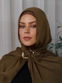 2/4个新款时尚金属丝巾扣，用于固定装饰性丝巾。 - 圍巾扣 - 查看 3