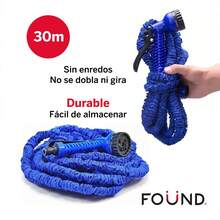 Manguera Expandible Flexible 30 Metros Con Aspersor Jardin FHM_MNG30DP - Azul - Ver 4