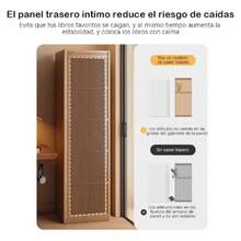 **Estantes estrechos de MDF color blanco cálido 30*20*180.5cm | 6 niveles + cajón | Estantería para huecos pequeños** - Blanco - Ver 3