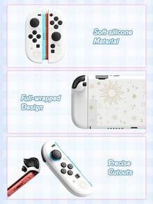 Ayotu 2025 New Model 2 Series Cosmic Pattern Game Console Shell & Accessories Set, Suitable For 7.9-Inch Switch 2 Protective Case. The Set Includes A Protective Case, Storage Bag, Base Shell, Game Console Dust Cover, Game Card Case, Joy-Con Controller Cover, And Other Optional Accessories. It Is The Best Choice For Schools, Birthdays, And Gaming Enthusiasts. - Multicolor - View 4