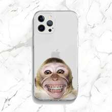 Monkey Sipping Caprisun Meme Phone Case Compatible With  15,14,13,12,11 Plus,Pro,Max,XR,XS,X,7,8 Plus,SE,Mini Transparent Soft Case, Cover Compatible With  17 Pro Max Case,  17 Pro Case,  17 Case,  16 Pro Max Case - Z7 - View 6