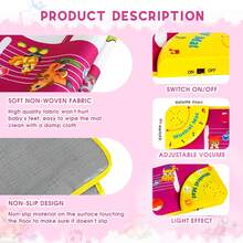 SANMERSEN - Tapete para Piano – Teclado Musical para Piso de.3,úsica electrónica de Animal, Juguete Divertido de Regalo de Navidad para 1, 2, 3 años - 1 - Ver 3