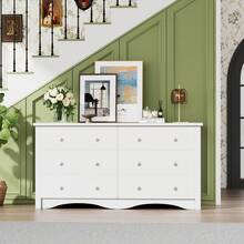 Dresser With Power Outlet, 6 Drawers Dresser For Bedroom, Modern Chest Of Drawers, Wooden Dressers, TV Stand For Living Room,Closet, Hallway - 查看 7