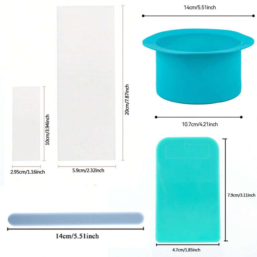 Professional At-Home Waxing Kit - Includes Face/Body Wax Strips, Silicone Pot, Spatula & Applicators, Works With Hard/Soft/Sugar/Roll-On Wax, For Women & Men