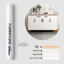 1pc Wood Grain 12-Piece Touch Up Markers, Repair Pens For Restoring Scratches & Chips On Hardwood Composite Flooring, Waterproof & Smudge-Proof Filler Pen, Scratch Repair Marker