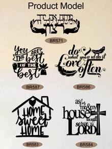 Elegante Metall-Wandkunst - 1 Stück Eisen Handwerksdekor, Metall-Wandkunst Dekoration, perfekt für Raumdekor