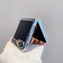 5079 Branches Magpie Metal Side Buckle Transparent Pattern Suitable For ZTE For NUBIA Flip, For Libero Flip 5G Phone Case Foldable Two-In-One Metal Side Buckle Transparent Stylish And Simple TPU Nubia Flip FLIP Phone Cover Protective Case Suitable For Both Men And Women, Simple And Durable, Scratch-Resistant, Drop-Resistant. - Trong sáng - Xem 7