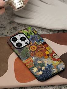 Una elegante funda para teléfono que no incluye cordón ni soporte. Funda para teléfono con diseño de collage retro caprichoso 2 en 1, diseño estético de estrellas, funda protectora de arte abstracto - Compatible con S25/S25 Plus/S25 Ultra/S24/S24 Plus/S24 Ultra/S24 FE/S23/S23+/S23 Ultra/S22/S22+/S22 Ultra/S21/S21+/S21 Ultra/S20 ULTRA/A71/A56/A55/A54/A53/A52/A34/A26/A15/A16/A14/A13/A06 y Phone17,17Air,17pro,17pro,16,16plus,16promax,15Plus,15Pro,15ProMax,14,14Plus,14Pro,14ProMax,13,13Pr - Multicolor 5 - Ver 10