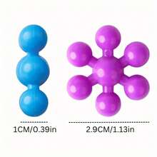 58/97/149pcs Plum Blossom 3D Snowflake DIY Building Block Set - Educational Plastic Building Toy, Creative Toy For Imagination, Halloween Gift, Back-To-School Gift, Halloween Gift, Christmas Gift, Colorful Building Blocks