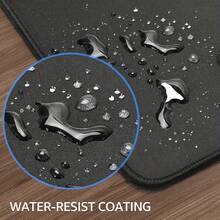 1pc Large Mouse Pad Black Simple Clean Gaming Mouse Pad Available In 5 Size