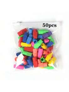 100 Pack Of Colored Pencil Erasers, Pencil Top Eraser Caps, School Supplies, Suitable For Teacher Pencil Erasers