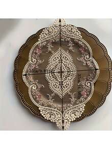 1pc Vintage French Lace Dining Table Mat, Home Decor