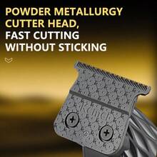 Kemei Kemei KM-1690A Cordless Hair Clipper For Men, Rechargeable Beard Shaver - Zero Gap 0mm Precision Trim Engraving Machine, Powder Metallurgy Blade, Professional Hair Clipper For Hairdressers, Holiday Gifts