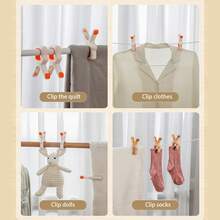 Heavy Duty Plastic Clothespins, Suitable For Fixing Beach Chairs, Towels, Blankets, Curtains, Windbreakers On Cruise, Yard, Pool Vacation Or Daily Drying Of Clothes, Blankets, Shoes, Toys - Multicolor - View 1