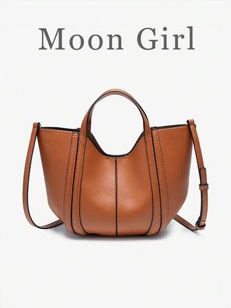 女包2025新款水桶包高级质感购物篮手提包百搭简约单肩斜挎包