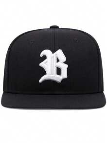 2026新款时尚个性嘻哈帽，2B哥特字母刺绣滑板帽，户外日常通勤装饰帽，休闲运动遮阳帽，男女通用平沿棒球帽 - 彩色 - 查看 3