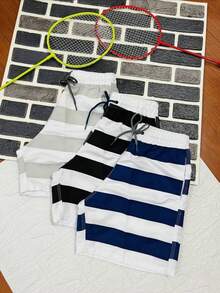 KIT 3 Bermuda Shorts Tactel Men With 3 Pockets Beachwear | Immediate Direct From The Factory - màu đen - Xem 3