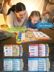 Kids' English Learning Intelligence Touch Book With Sound Function, Educational Talking Book Toy With Reusable Pen, Electronic Learning Pronunciation Cognitive Enlightenment Audiobook For Preschool Toddlers, Perfect Birthday And Christmas Gift, Toys, Christmas, Toys For Girls, Toddler Toys