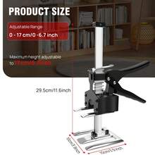 LMstarz Lightweight Manual Lifting Tool Jack Set, Height Adjustable, Furniture Door Panel Lifting Jack, Height Adjustable 0-17 Cm, Maximum Load Capacity 170 Kg - 2個 - 查看 4