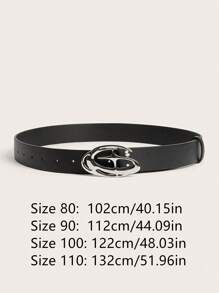 1 件新款腰带，复古美式时尚银扣，黑色个性化 Ins 亚文化黑色裤子腰带，