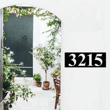 1pc Customized Metal Door Plate: Personalized Door Number Sign, Modern Door Number Design, Wall Decor, Vertical Design, Wall-Mounted Installation.