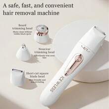 1pc Multifunctional Shaver, 3-In-1 Ladies' Shaver, USB Rechargeable, Smart LCD Display, Home Underarm Epilator, Ladies' Home Eyebrow & Nose Hair Trimmer, Battery Capacity: 150mAh