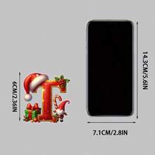 1pc 2D Flat Acrylic Christmas-Themed Decorative Hanging Ornaments, Christmas 26 English Letter Decorative Hanging Ornaments, Christmas Keychains, Schoolbags And Christmas Tree Decorative Hanging Ornaments, Christmas Car Hanging Ornaments - No Electricity Required - Are Perfect Gifts For Christmas, Thanksgiving, New Year, Birthday And St. Patrick's Day Home Decor Christmas Decorations Room Decor