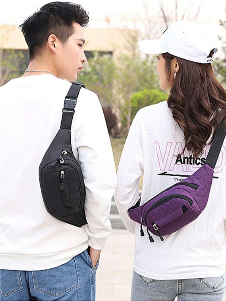 1pc Waist Bag Unisex Bag, Holiday Travel Money With Bag Wallet, Suitable For Both Men And Women