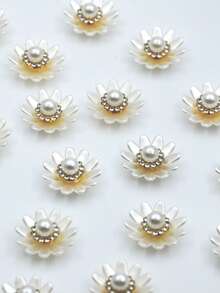 10/30 Stück 20mm 12-Blüten Kristall Strass, DIY Dekorationen für Kleidung, Taschen, Schuhe