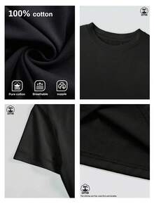 Vintage The Hangover Playing Poker Crewneck T-Shirt, Funny TheHangover Movie Tee Gift For Boyfriend Menswear Top Streetwear,Loose-Fit Unisex Style T-Shirts,Fashion,Y2K Doodle Style, Plus Size Fall Clothes, Casual Commuting Versatile Design, Daily Streetwear - Black - View 6