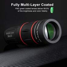 36X Long Focus Telephoto Phone Lens For IPhone And Android, Zoom Cellphone Camera Lens With Phone Clip For Picture Video Taking