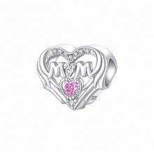Silver Plated Charms Golden My Angel Love Multicolored Zirconia Mom Silver Football You Will Always Be A Pact Of Me Angel Wings Silver Zirconia Bow Angel Wings Angel Series Charm Fit Original Bracelet Charm Beads Necklace Diy Female Jewelry