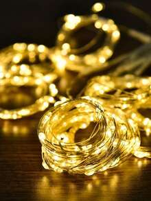 USB Curtain Fairy Lights,100/200/300 LED String Lights, USB Hanging Curtain Lights 3 M X 1m/2m/3m , Indoor Outdoor Christmas Light Curtain, 8 Dimmable Modes With Remote Control And Timer, Waterproof LED Garland For Christmas, Bedroom, Party, Balcony, Wedding, Wall, Window Decoration - Curtain Fairy Lights - View 7