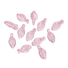 100pcs/Lot 5x10.5mm Acrylic Leaves Charms Beads Mini Tree Leaf Beads For DIY Making Jewelry Earrings Necklace Accessories Materials - Acrylic Leaves - View 12