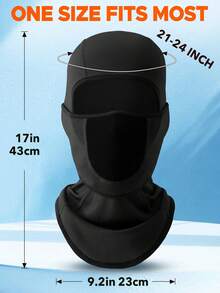 1 pieza Pasamontañas para montar en invierno, máscara de esquí cálida y transpirable para hombres, conveniente para el movimiento, cálida y a prueba de viento, adecuada para esquiar en invierno, snowboard, montar en motocicleta, pesca de hielo y otras actividades - Multicolor - Ver 8