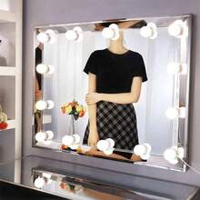 12 件 LED 镜前灯，USB 供电，可调亮度和色温，适用于多种尺寸的镜子，可旋转灯泡，适用于酒吧、化妆室、直播工作室、梳妆台、卧室装饰、化妆镜灯 - 鏡前燈 - 查看 7